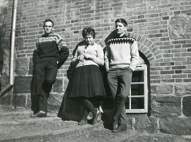 3 jyske højskoleelever - 1962 (B13477)