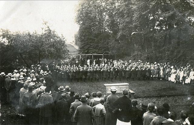 Gymnastikopvisning ved elevmødet - 1922 (B12820)