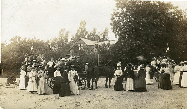 Sommerpiger udflugt 1909 ( B14655)