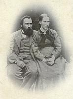 Frederikke & Andreas Bentsen - Ca. 1874 (B12433)