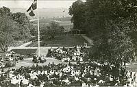 Udsigt over haven ved elevmødet - 1920 (B12398)