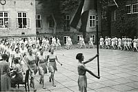 Gymnastikopvisning ved elevmødet - 1955 (B13159)
