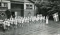 Gymnastikopvisning ved elevmødet - 1954 (B13537)