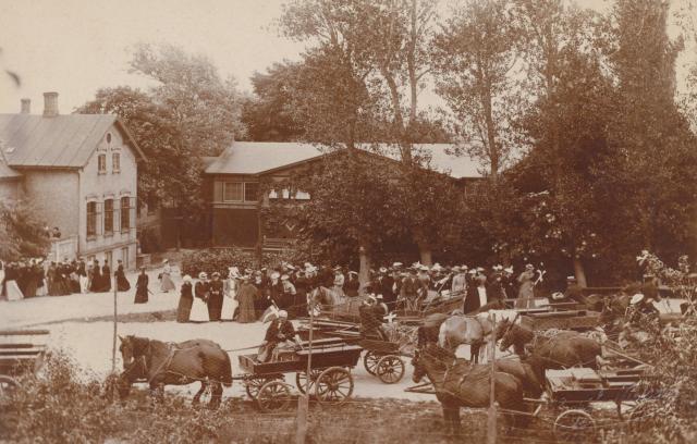 Vallekilde Højskole. Udflugt - ca. 1900 (B2926)