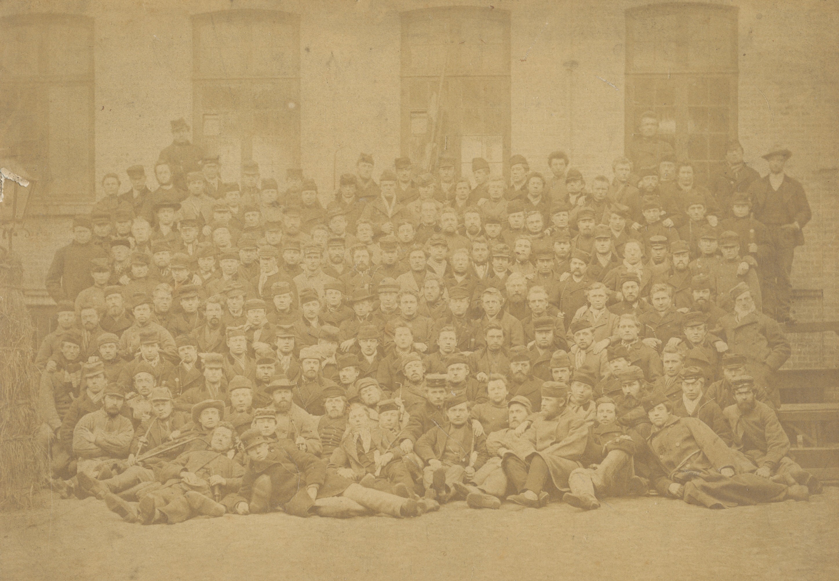 Vallekilde Højskole. Herrehold - 1876-1877 (B2927)