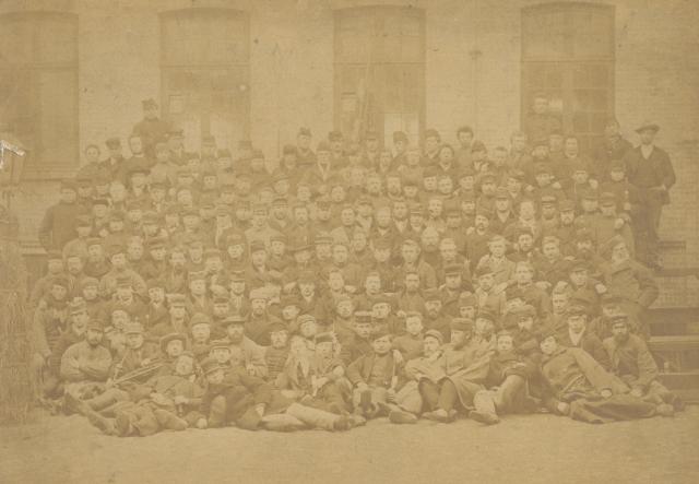 Vallekilde Højskole. Herrehold - 1876-1877 (B2927)