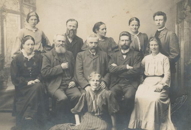 Vallekilde Højskole. Lærerstaben - 1908 (B2929)