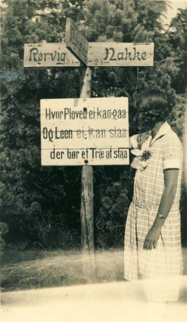Skilt - Rørvig 1926  (B95583)
