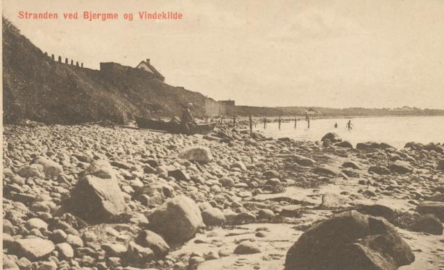 Stranden ved Bjergene og Vindekilde - ca. 1920 (B3303)