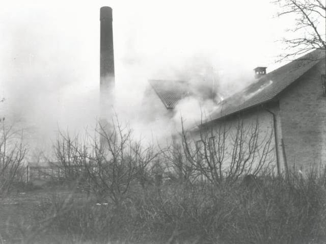 Asnæs Andelsmejeri brænder - 1944 (B3333)