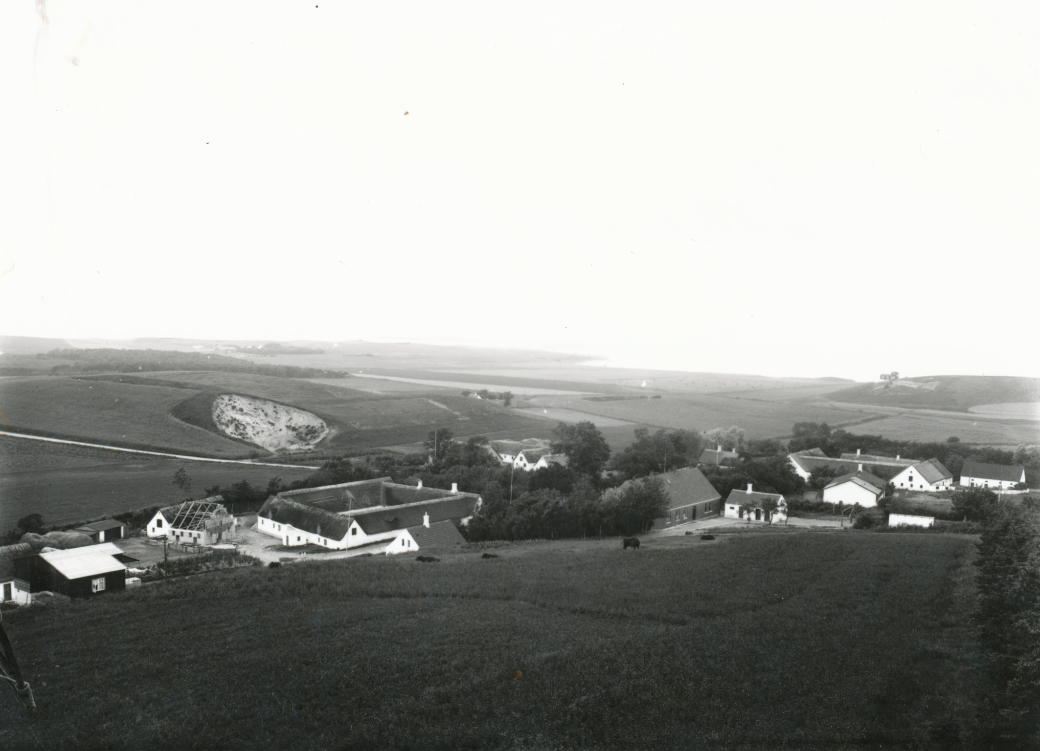 Ordrup set fra Møllebakken - ca. 1920 (B3730)