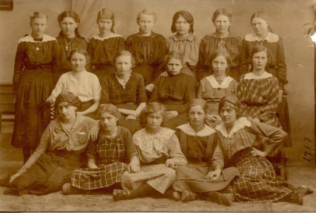 Konfirmation i Asnæs - 15. april 1917 (B3784)