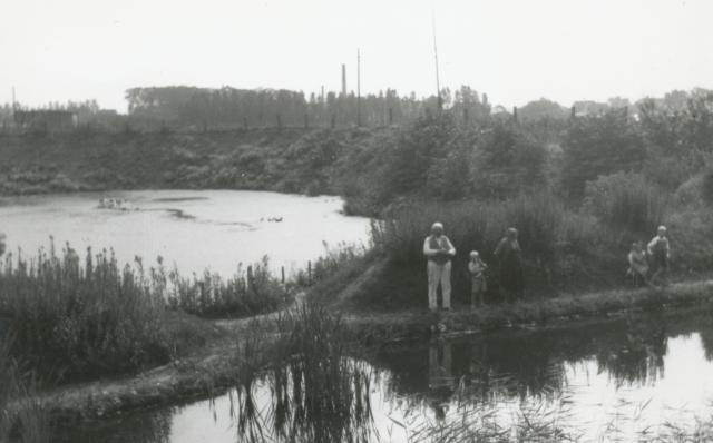 Lergraven ved det gamle Asnæs Teglværk - ca. 1940 (B4307)