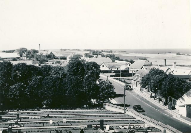 Udsigt over Lumsås By - 1960 (B5226)