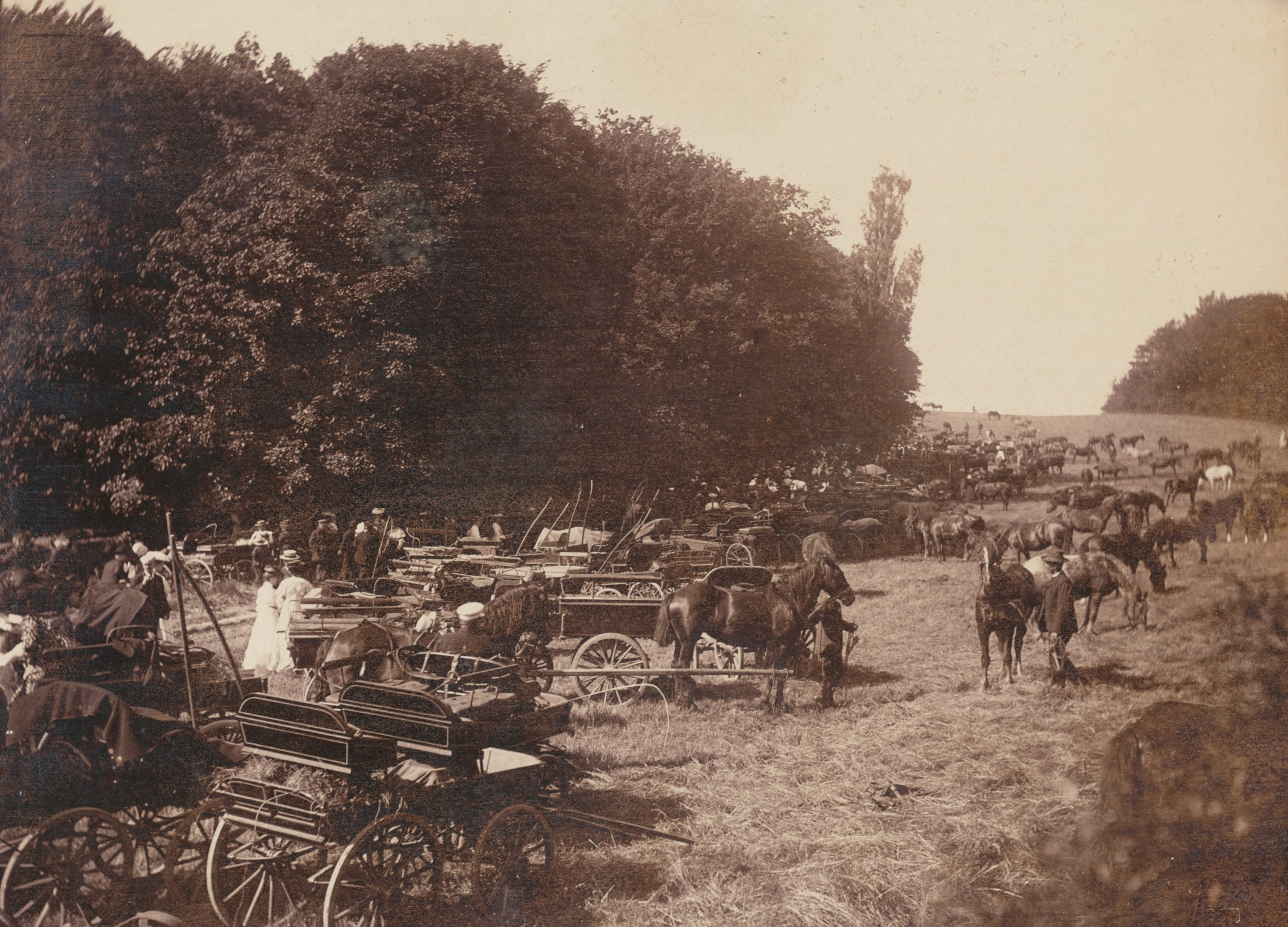 Udflugt til Brydebjerg. Sønderjyder - 1909 (B5450)