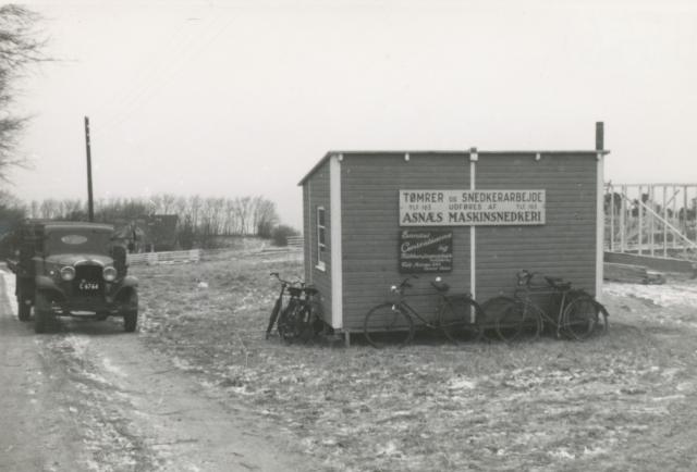 Bygning af feriekolonien Valbygård - 1956/1957 (B5461)