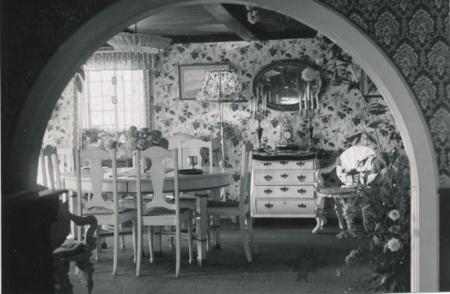 Interiør fra Åsløkke Kro - 1955 (B6013)