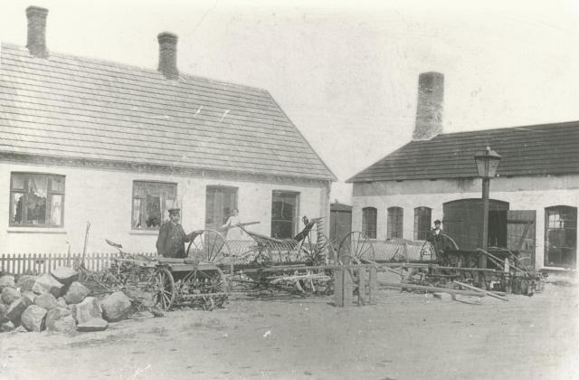 Maskinfabrikant Niels Olsens ejendom. Nørregade 7 - ca. 1910 (B5929)