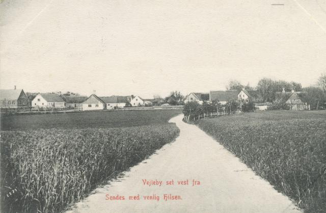 Vejleby set vestfra - ca. 1910 (B5947)