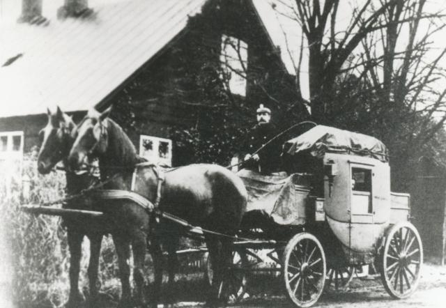 Diligencen ved Vejlekroen - ca. 1908 (B6438)