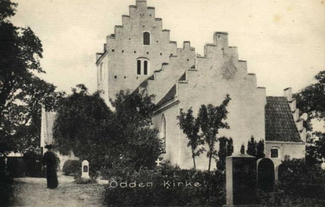 Odden Kirke - Kirkegård - før 1906 (B452)