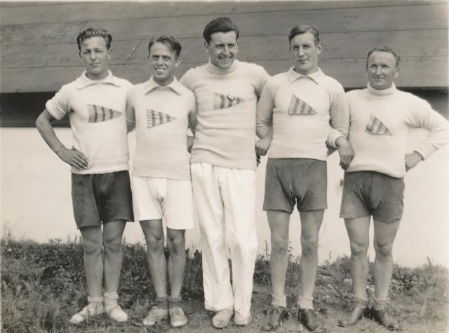 Herrehold fra Nykøbing Roklub - 17. august 1930 (B6911)