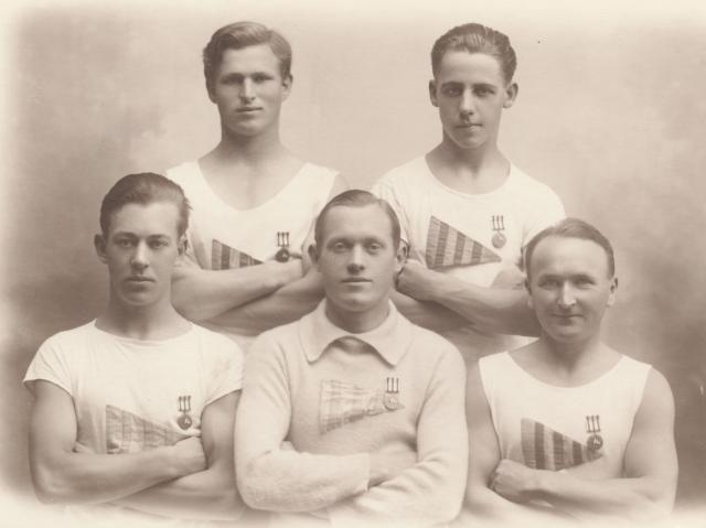 Mandskab fra Nykøbing Roklub - 1921 (B6922)