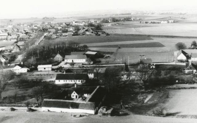 Luftfoto over Vejleby og Hørve - ca. 1950 (B7045)