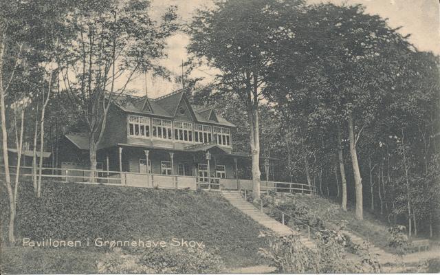 Pavillonen i Grønnehave Skov - ca. 1910 (B7488)