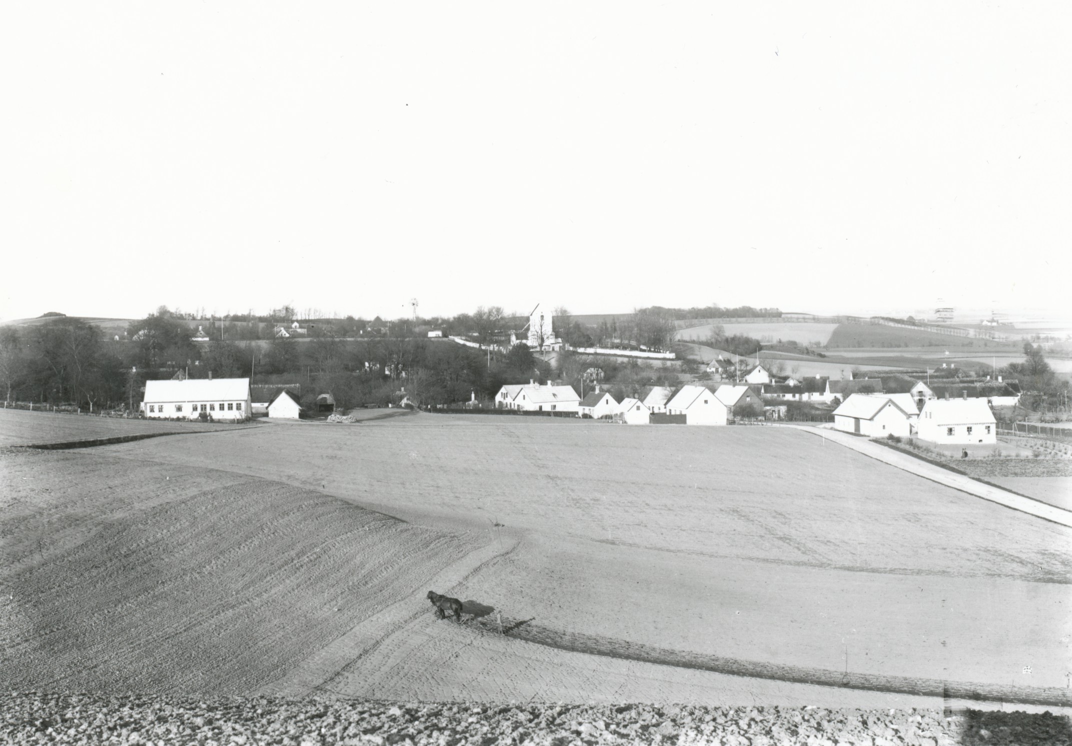 Udsigt over Gl. Vallekilde - ca. 1920 (B7510)