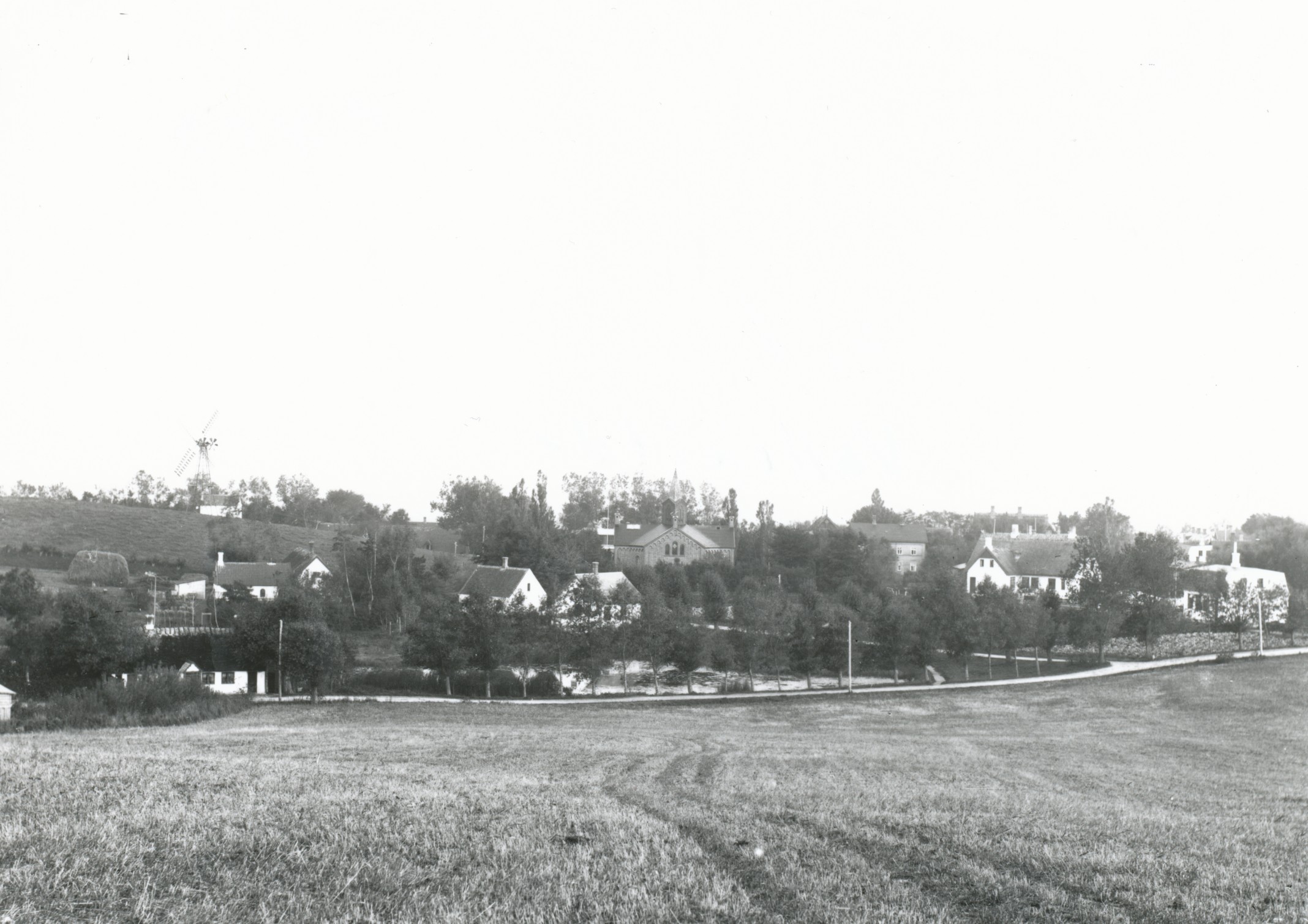 Udsigt over Vallekilde by - før 1905 (B2291)