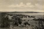 Høve Strand, ca. 1950. I baggrunden Høve Skov (B1399)