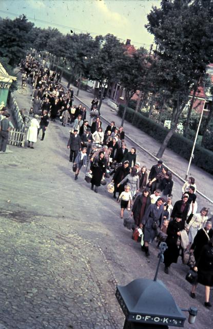 Fårevejle Stationsby. Tyske flygtninge - 1945 (B7967)