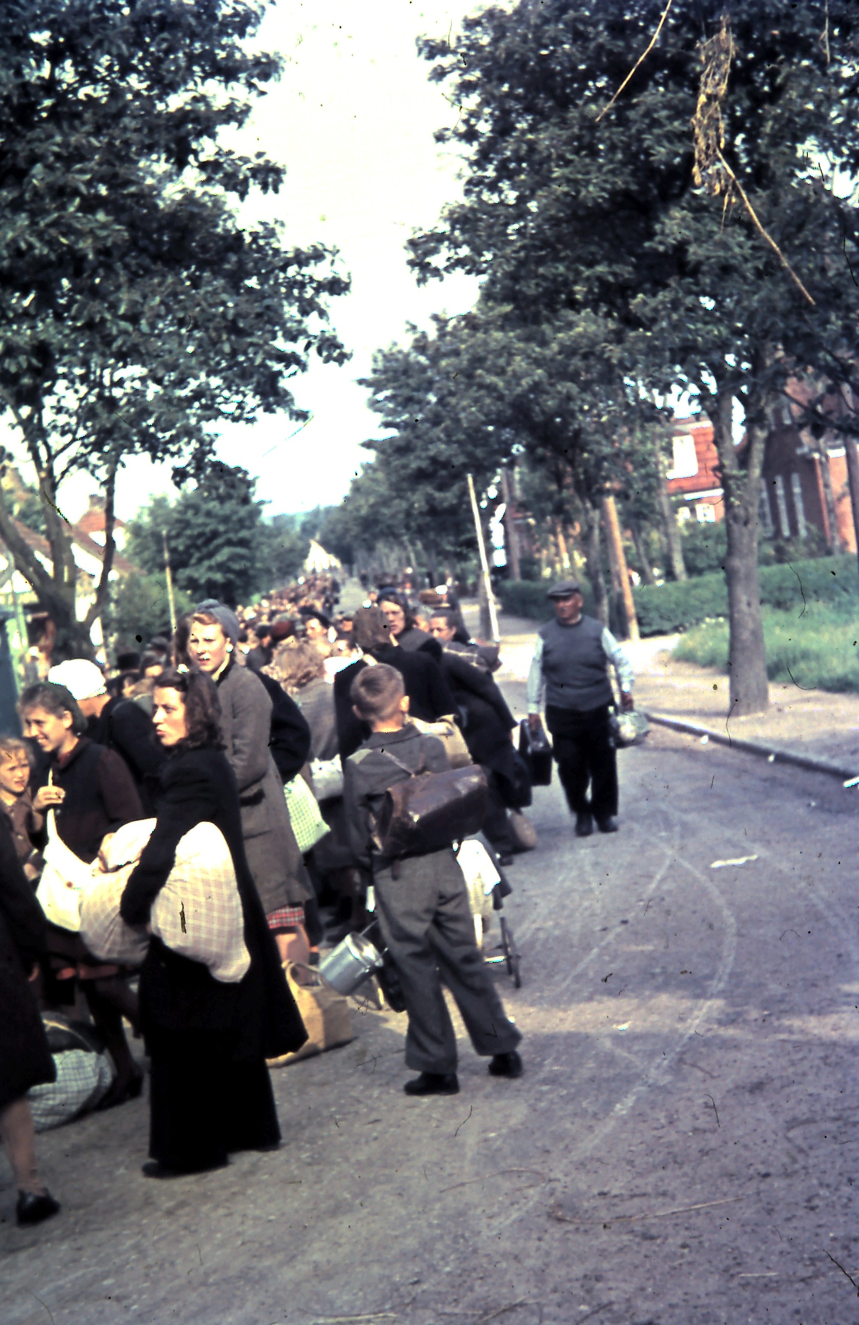 Fårevejle Stationsby. Tyske flygtninge - 1945 (B7968)