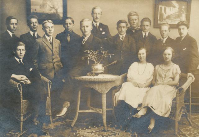 Asnæs Realskole. Eksamenshold - 1923 (B8947)