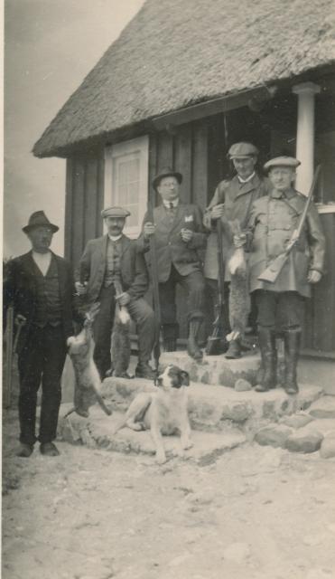 Jagtselskab på Fjordglimt - 1924 (B8977)