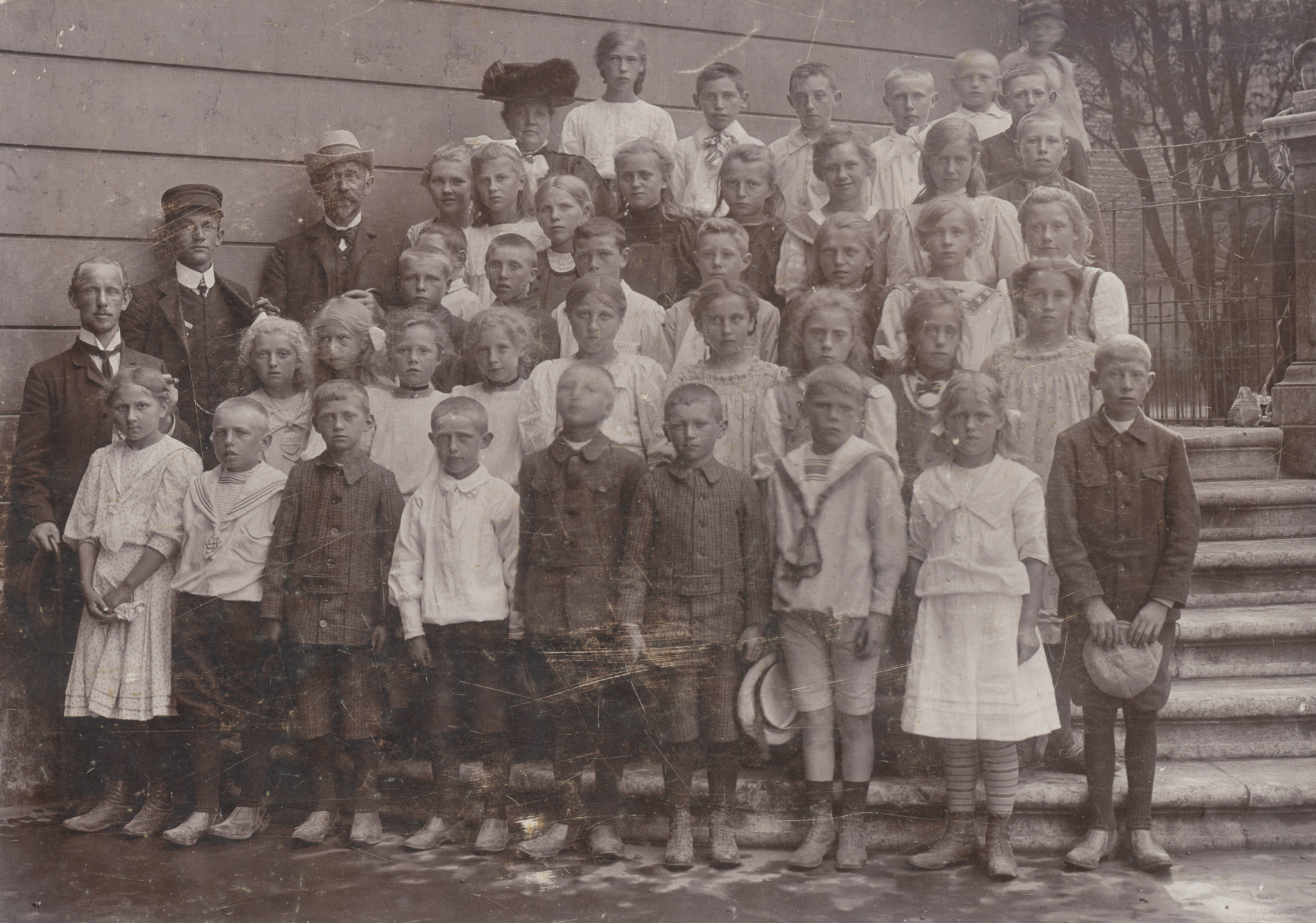 Frenderup skole. Udflugt - 1910 (B9352)