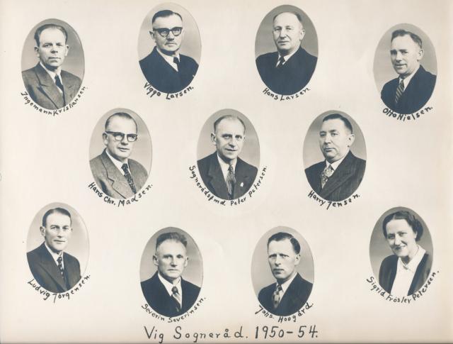Vig Sogneråd - 1950-1954 (B9302)