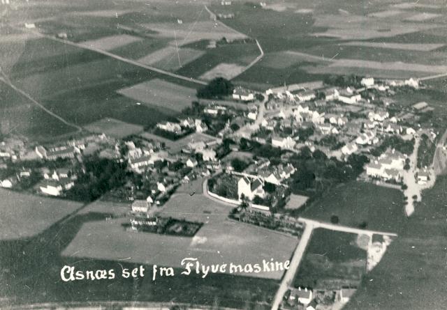 Asnæs set fra flyvemaskine - ca. 1920 (B9522)