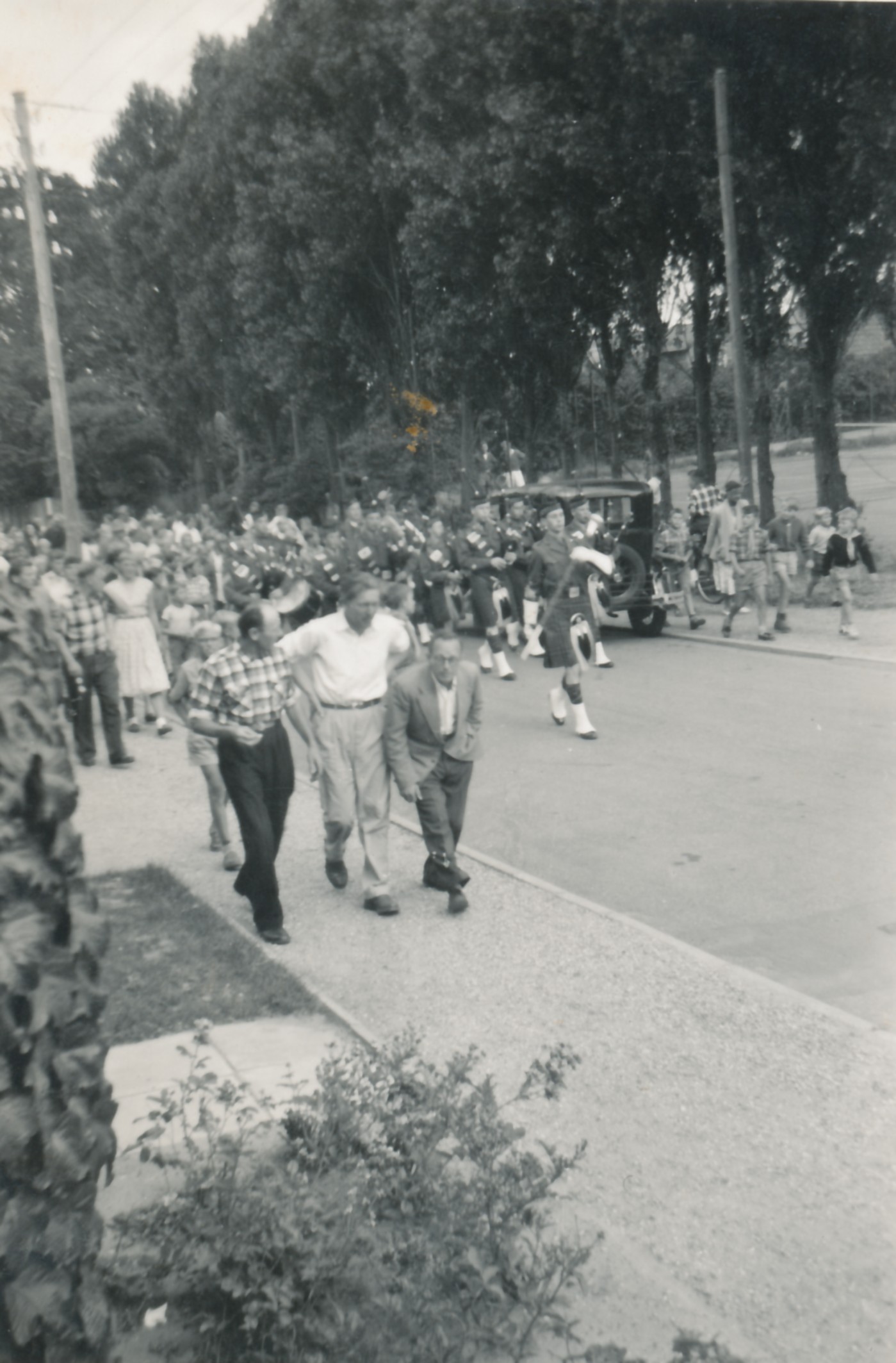 Asfaltbal i Nykøbing - ca. 1959 (B9559)