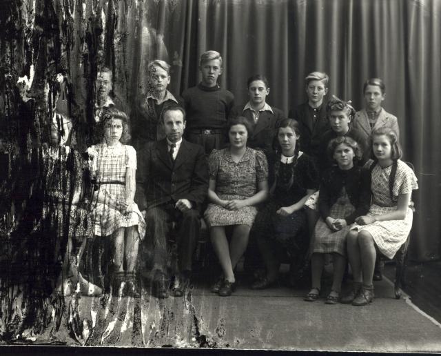 Konfirmander, Korskirken i Vallekilde, oktober 1940 (B1568)