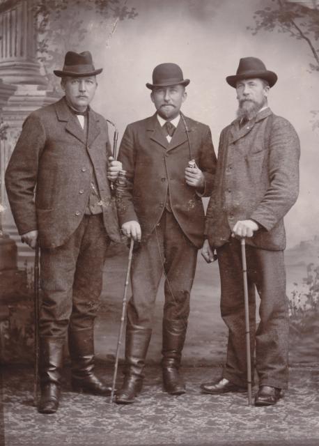 Skorstens-synsmænd fra Vig - ca. 1899 (B9896)