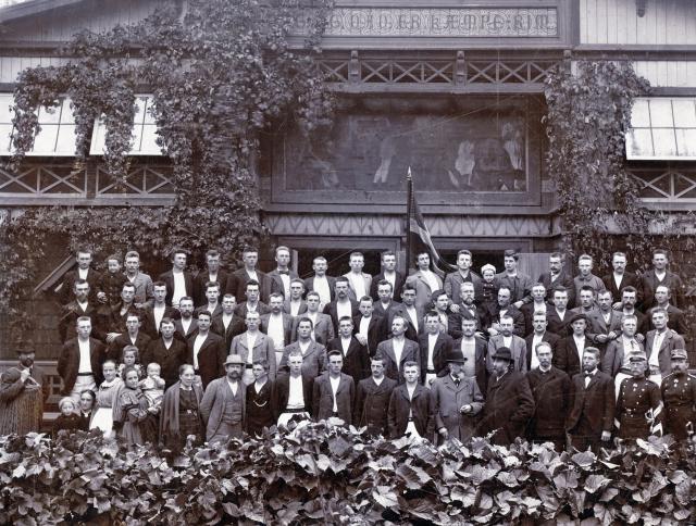 Vallekilde Højskole. Delingsførere - ca. 1910 (B10475)