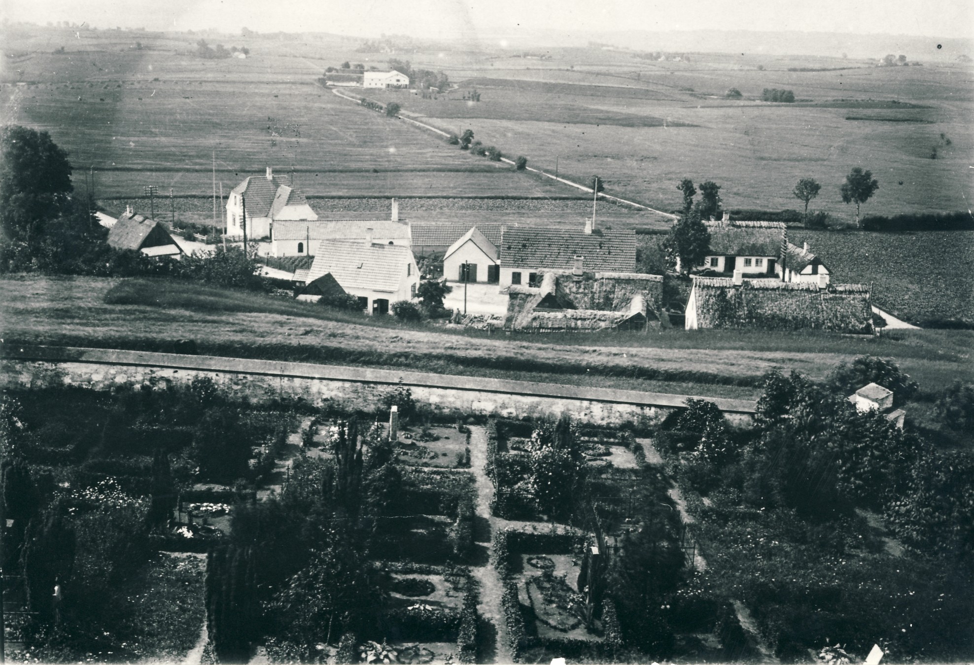 Egebjerg set fra kirketårnet omkring 1929 (B1783)