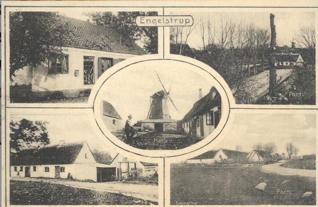 Fem motiver fra Engelstrup i begyndelsen af 1900-tallet (B2147)