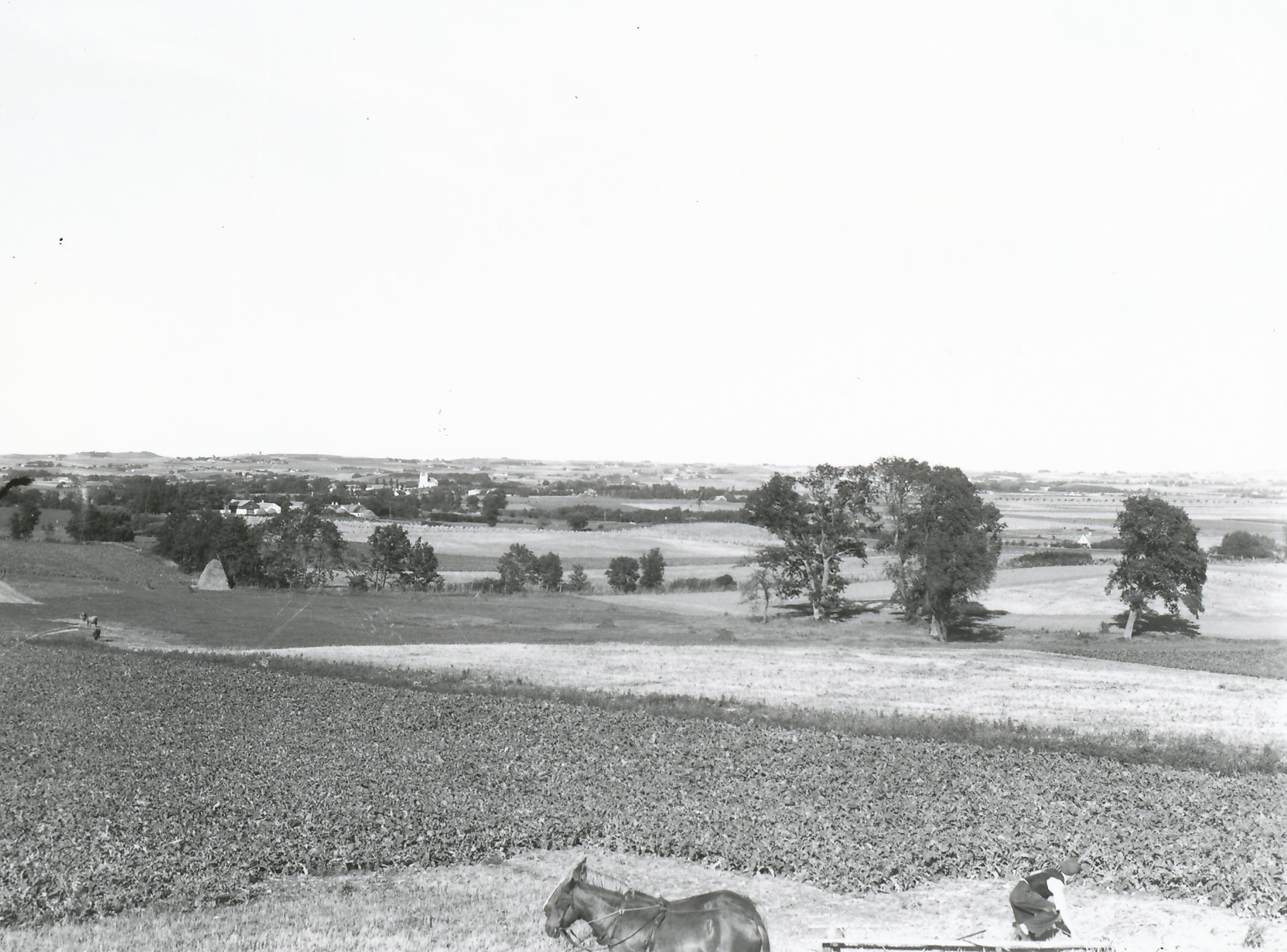 Udsigt over Fårevejle og Stubberup, ca. 1940 (B2377)