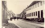 Algade. I venstre side ses Grønnehavestrædes udmunding - før 1910 (B90331)