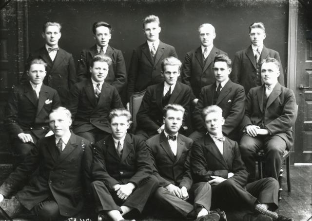 Vallekilde Højskole. "Vendelboerne" - elever - 1929 (B2805)