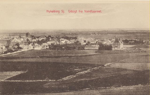 Udsigt over Nykøbing Sj. omkring 1915 (b90018)