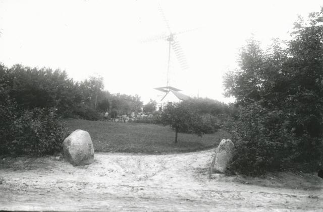 Vallekilde Højskoles vindmølle - ca. 1920 (B2860)